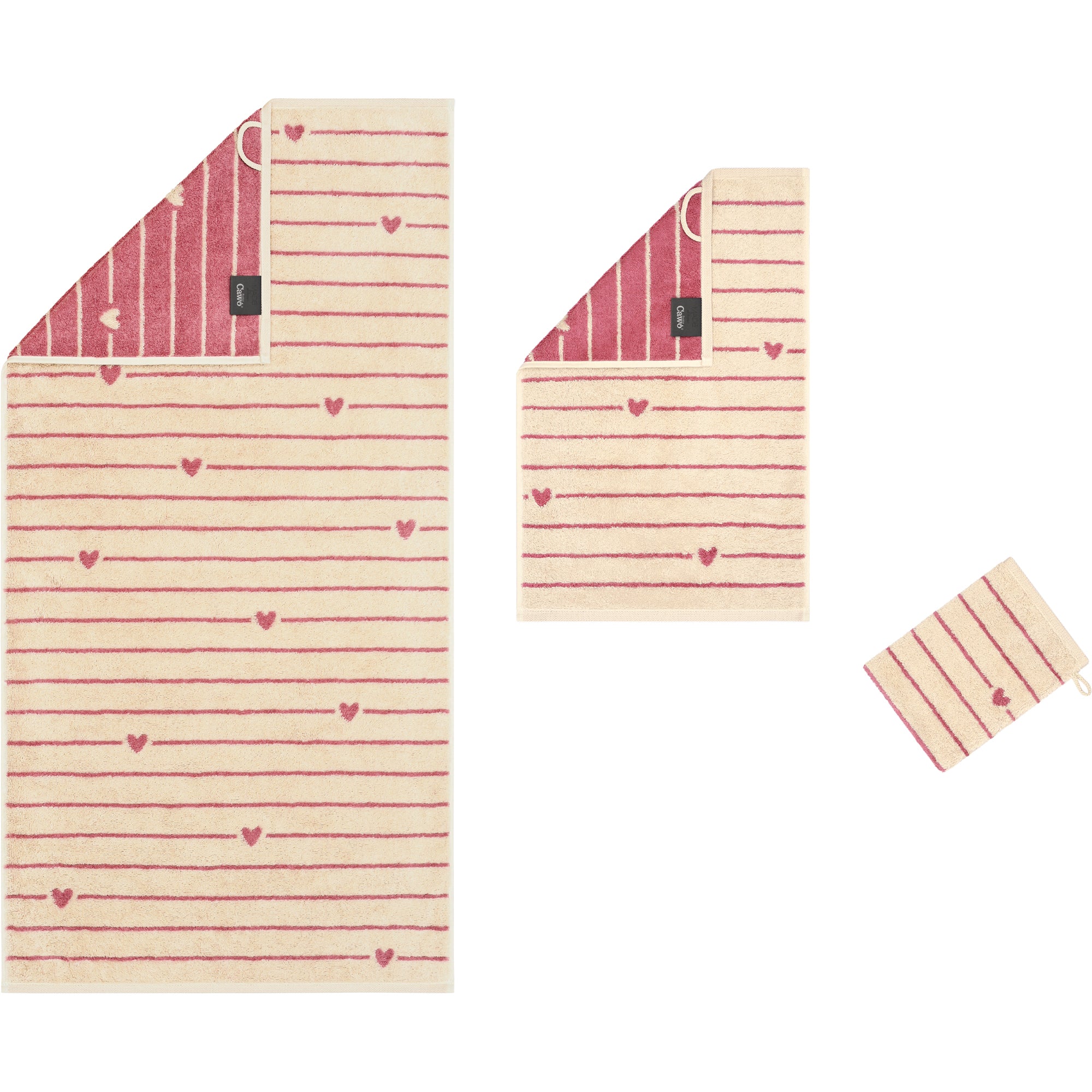 Handtuch Heart Beats Lines & Hearts Capri Bild 14