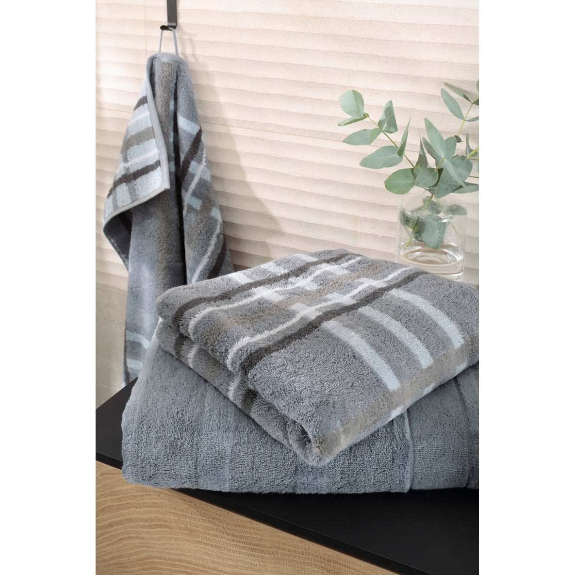 Handtuch Noblesse Check Nordic Green Bild 10