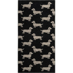 Handtuch WE LOVE DOGS Schwarz - Beige Bild 1