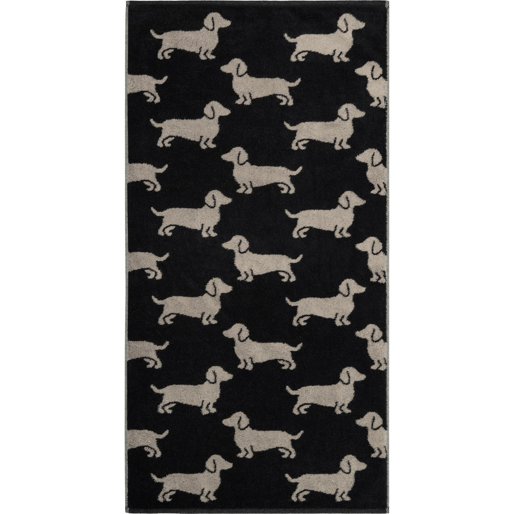 Handtuch WE LOVE DOGS Schwarz - Beige Bild 1