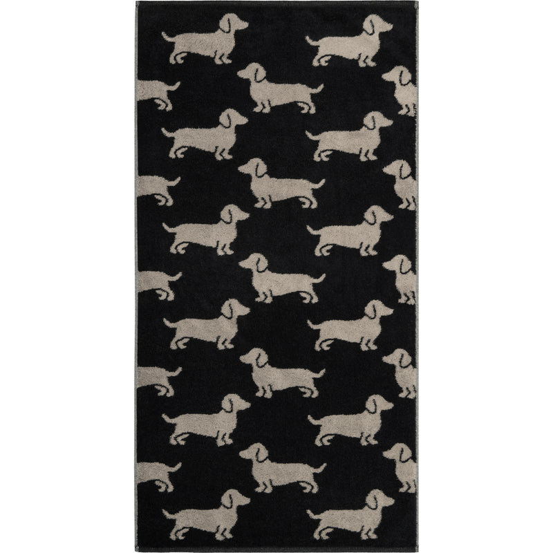 Handtuch WE LOVE DOGS Schwarz - Beige Bild 1