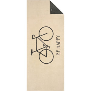 Saunatuch Postcard Towels TRAVEL Bicycle Beige Bild 1