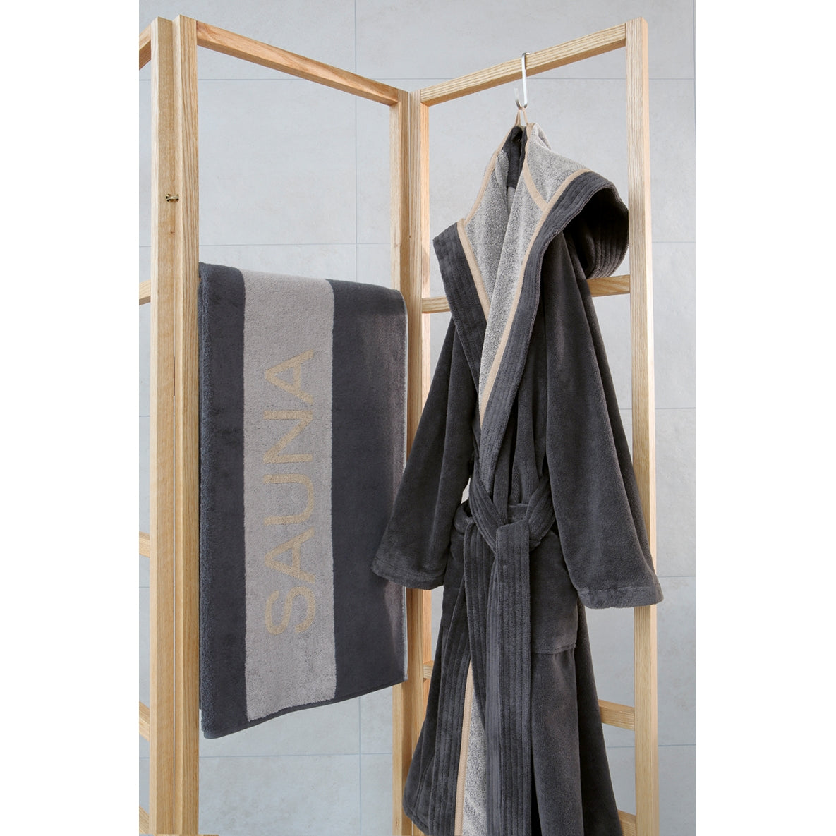 Saunatuch SAUNA Navy Bild 4