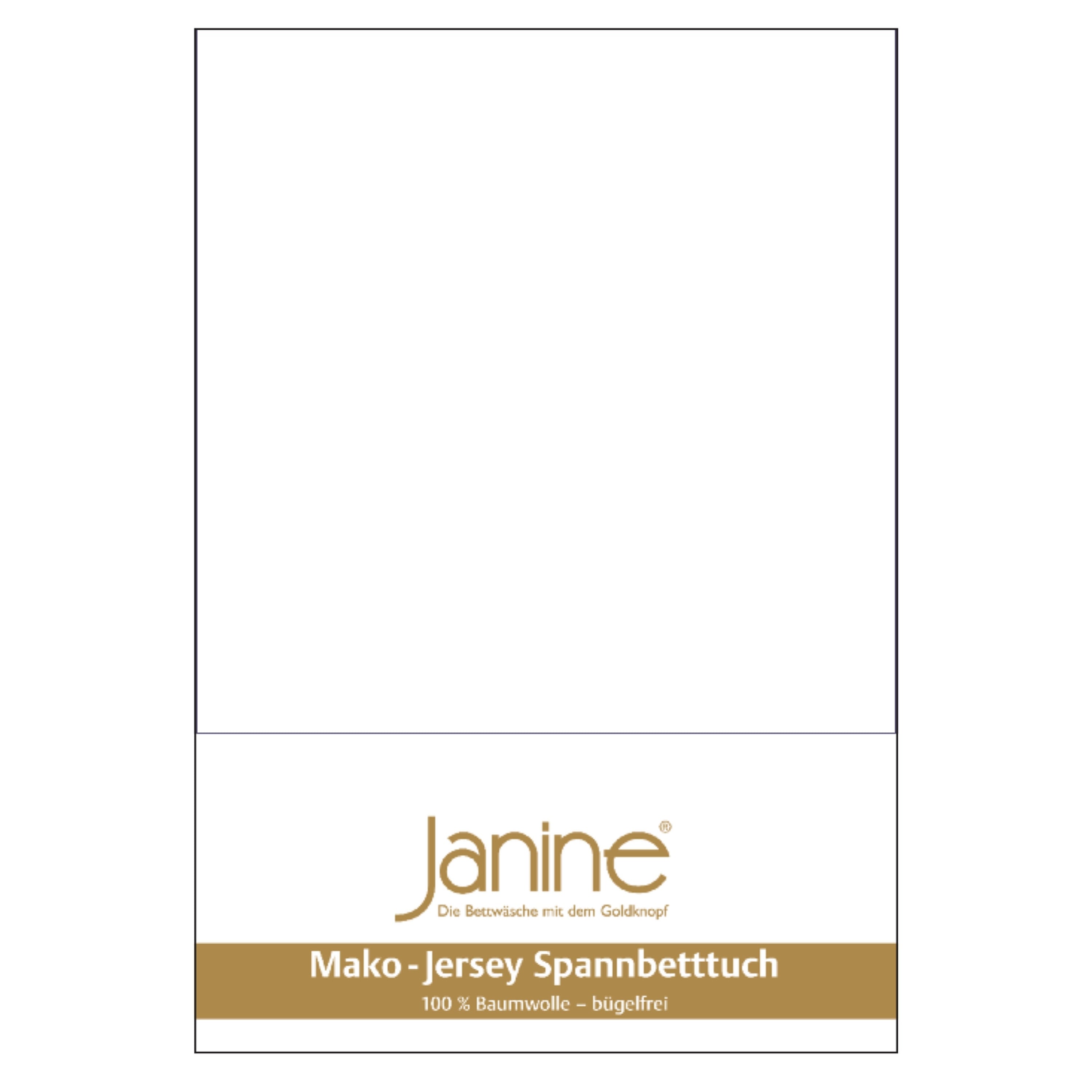 Bettlaken Mako-Feinjersey weiß Bild 1