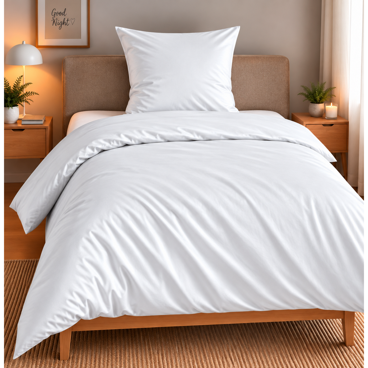Bettwäsche Mako-Satin weiss Bild 12