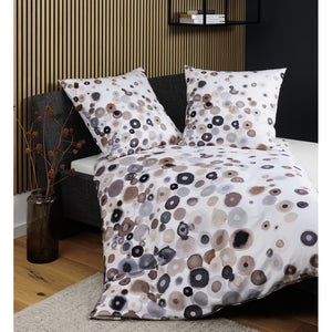 Bettwäsche Mako-Satin taupe beige Bild 1