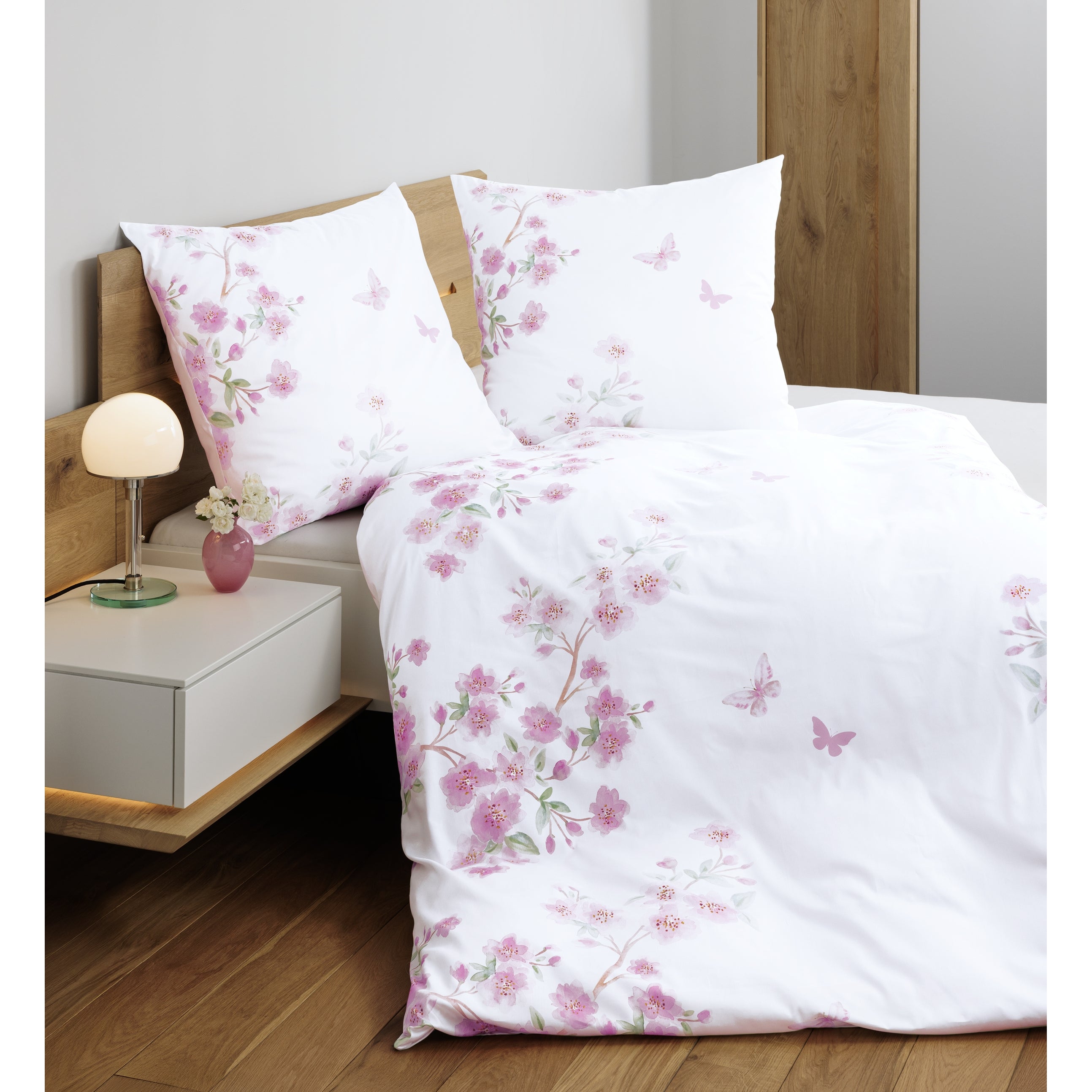 Bettwäsche Mako-Satin rosa Bild 1