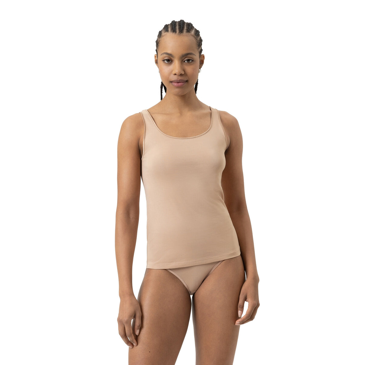 Mey Top Mit Breiten Trägern cream tan Bild 2