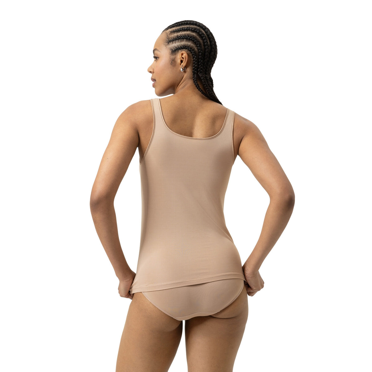 Mey Top Mit Breiten Trägern cream tan Bild 3