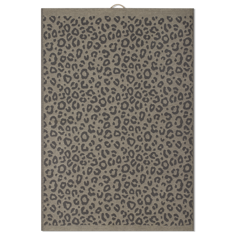 Baumwoll Geschirrtuch Anthrazit/Beige Bild 1