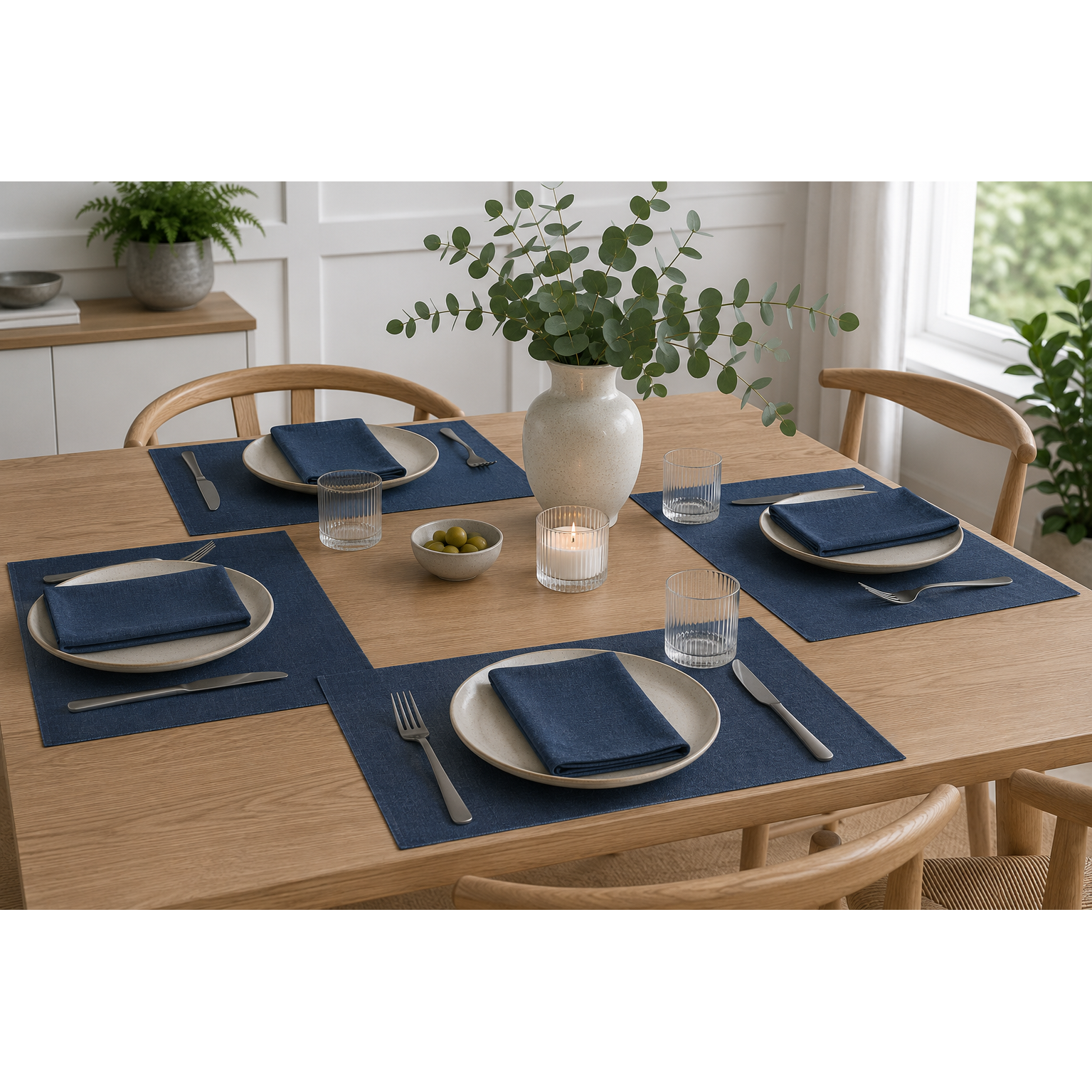 Loft 35 x 50 - 89 chestnut Tischset navy blue Bild 3