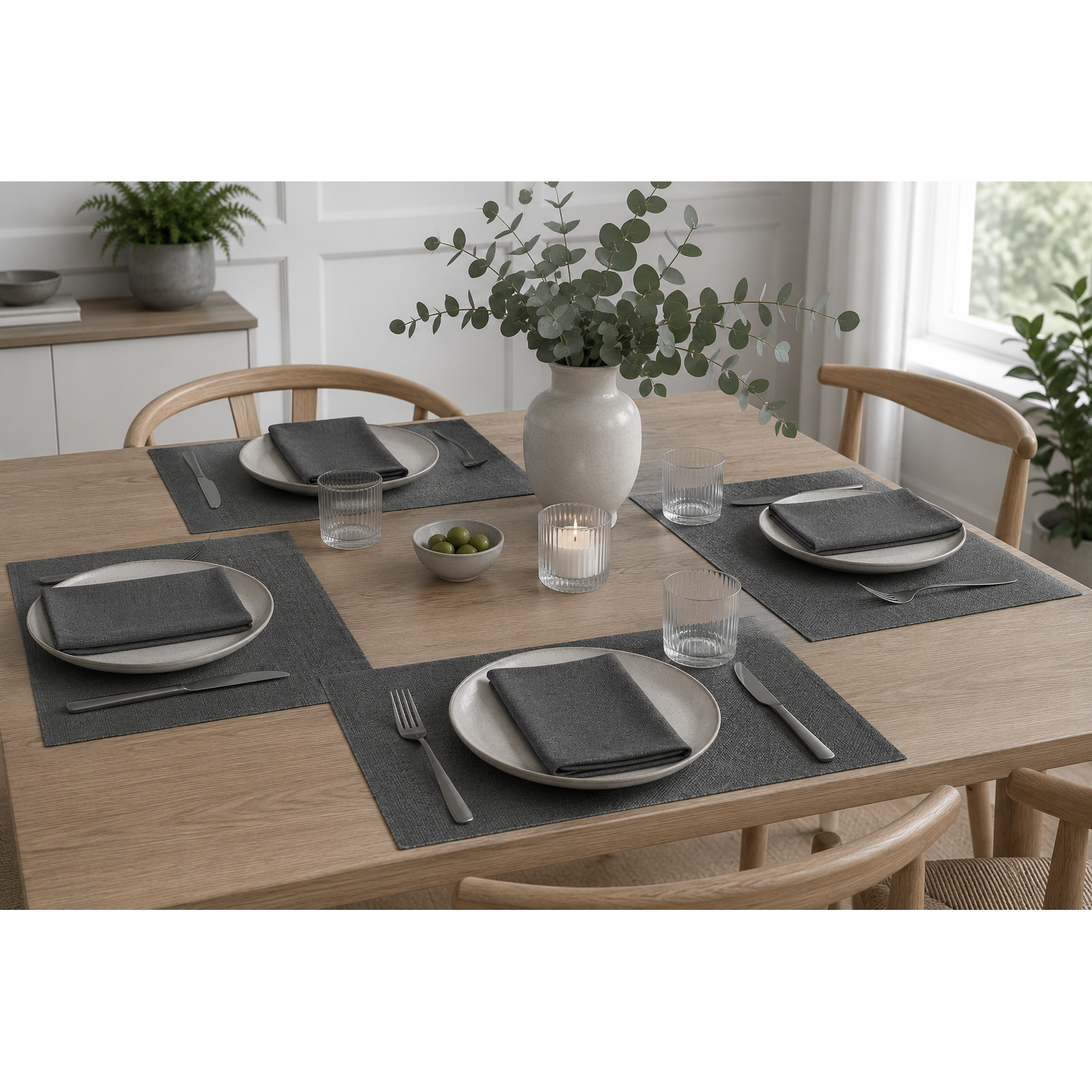 Loft 35 x 50 - 89 chestnut Tischset graphite Bild 3