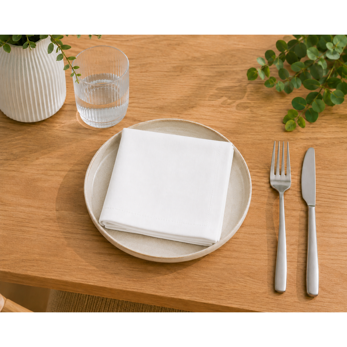 Sander Serviette Loft white Bild 1