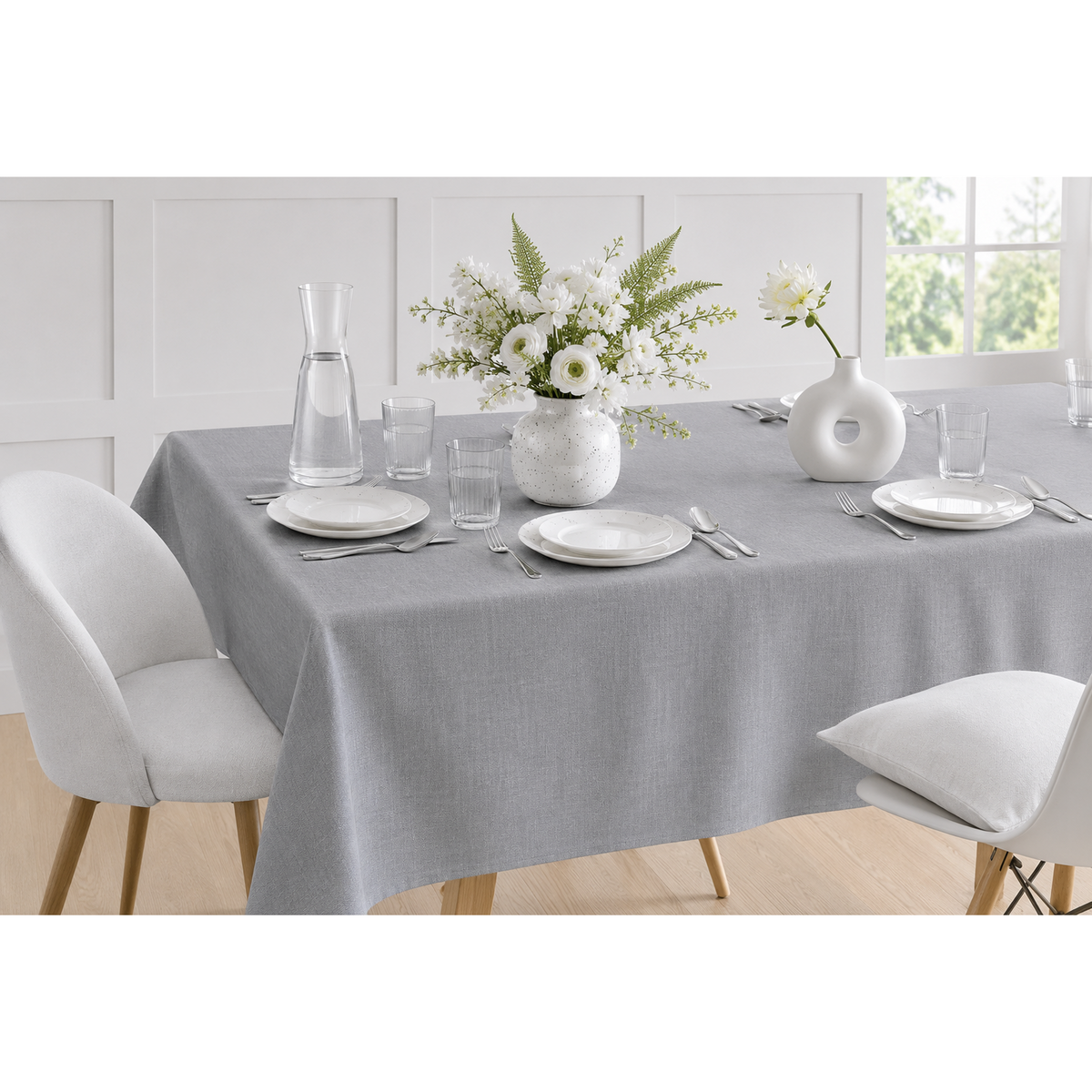 Sander Tischdecke Loft in verschiedenen Größen silver grey Bild 1