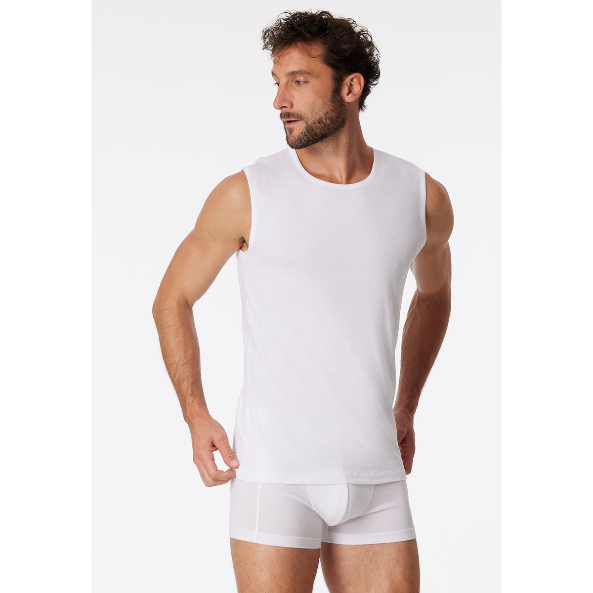 SCHIESSER 2er Pack Tank Tops weiss Bild 2
