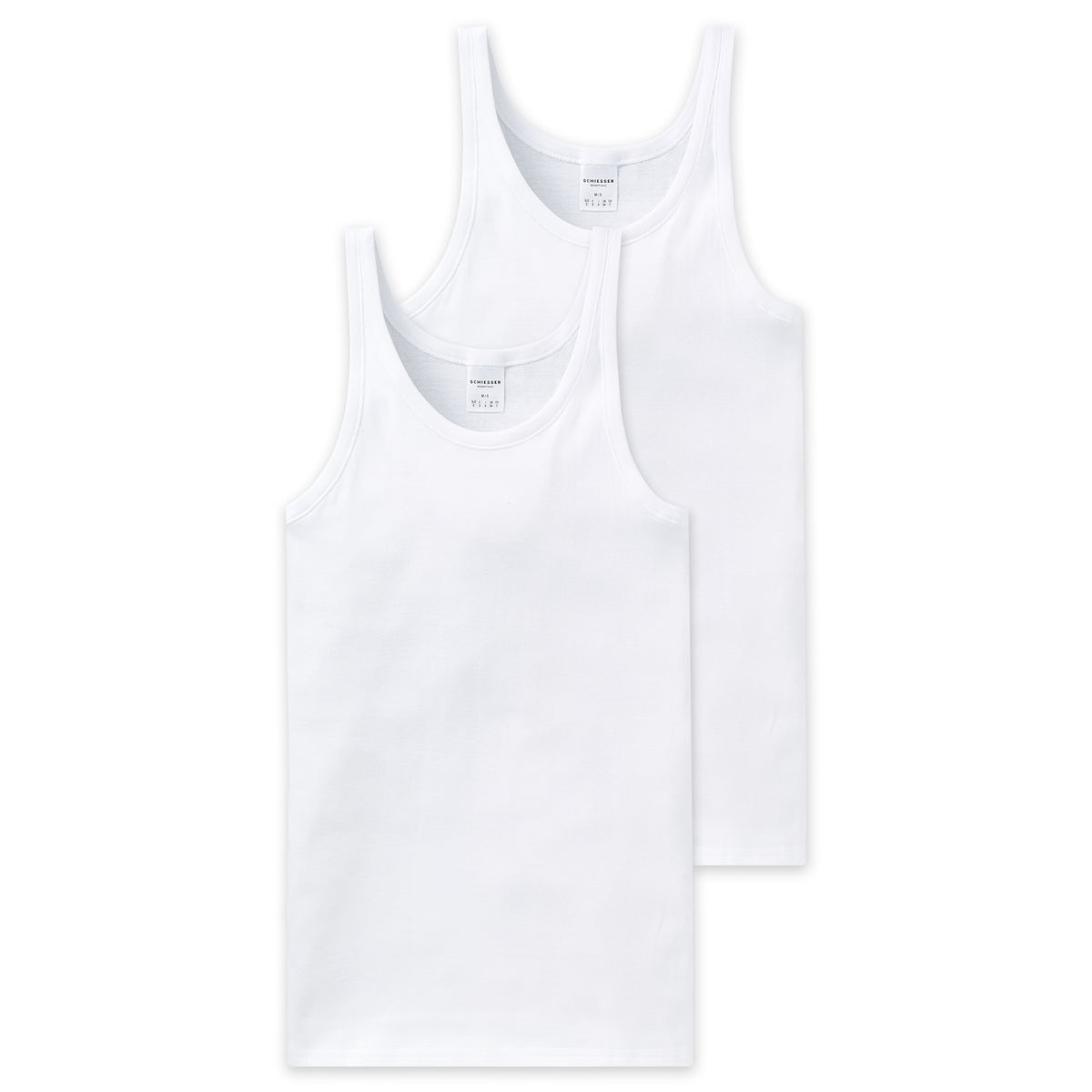 SCHIESSER 2er Pack Unterhemden weiss Bild 1