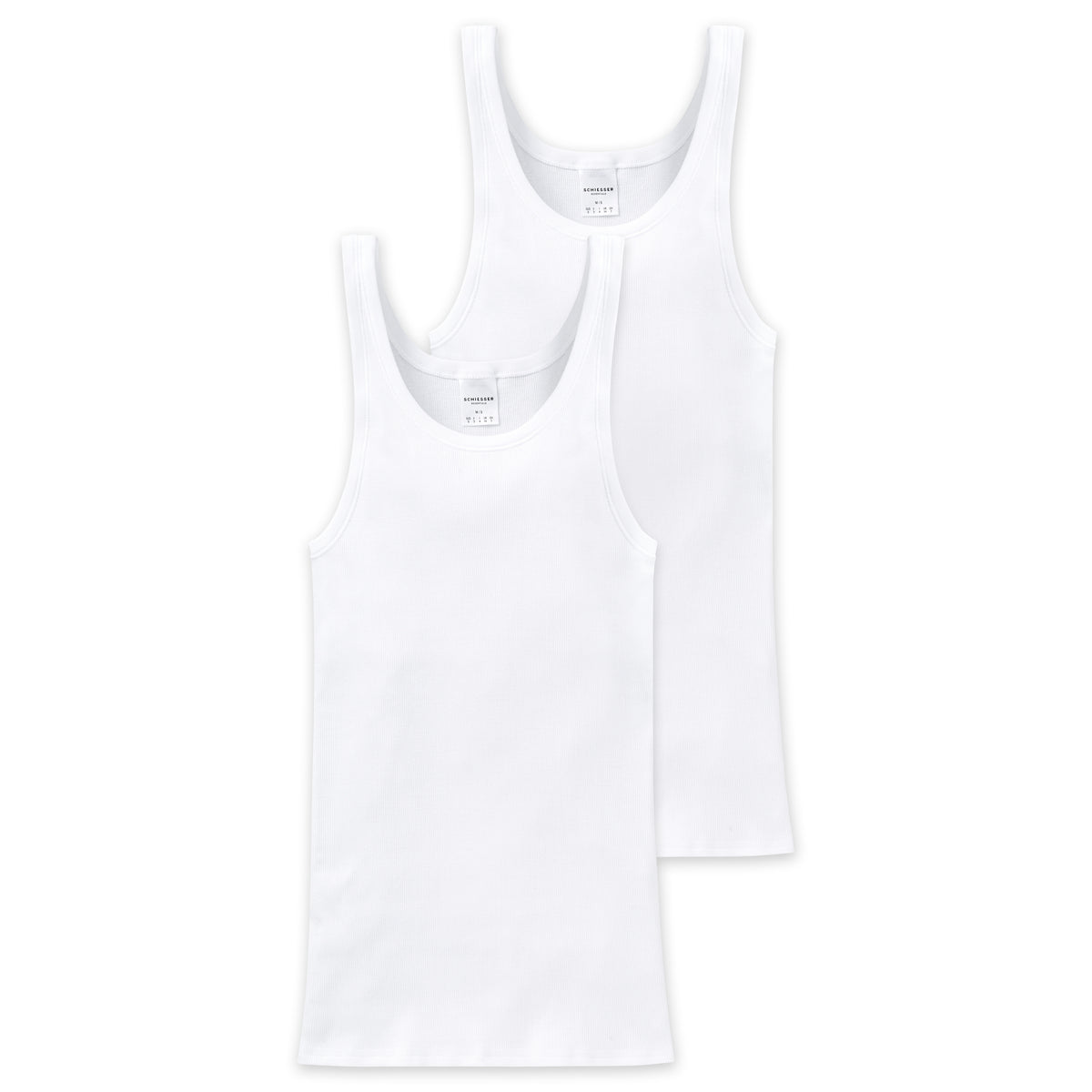 SCHIESSER 2er Pack Unterhemden weiss Bild 1