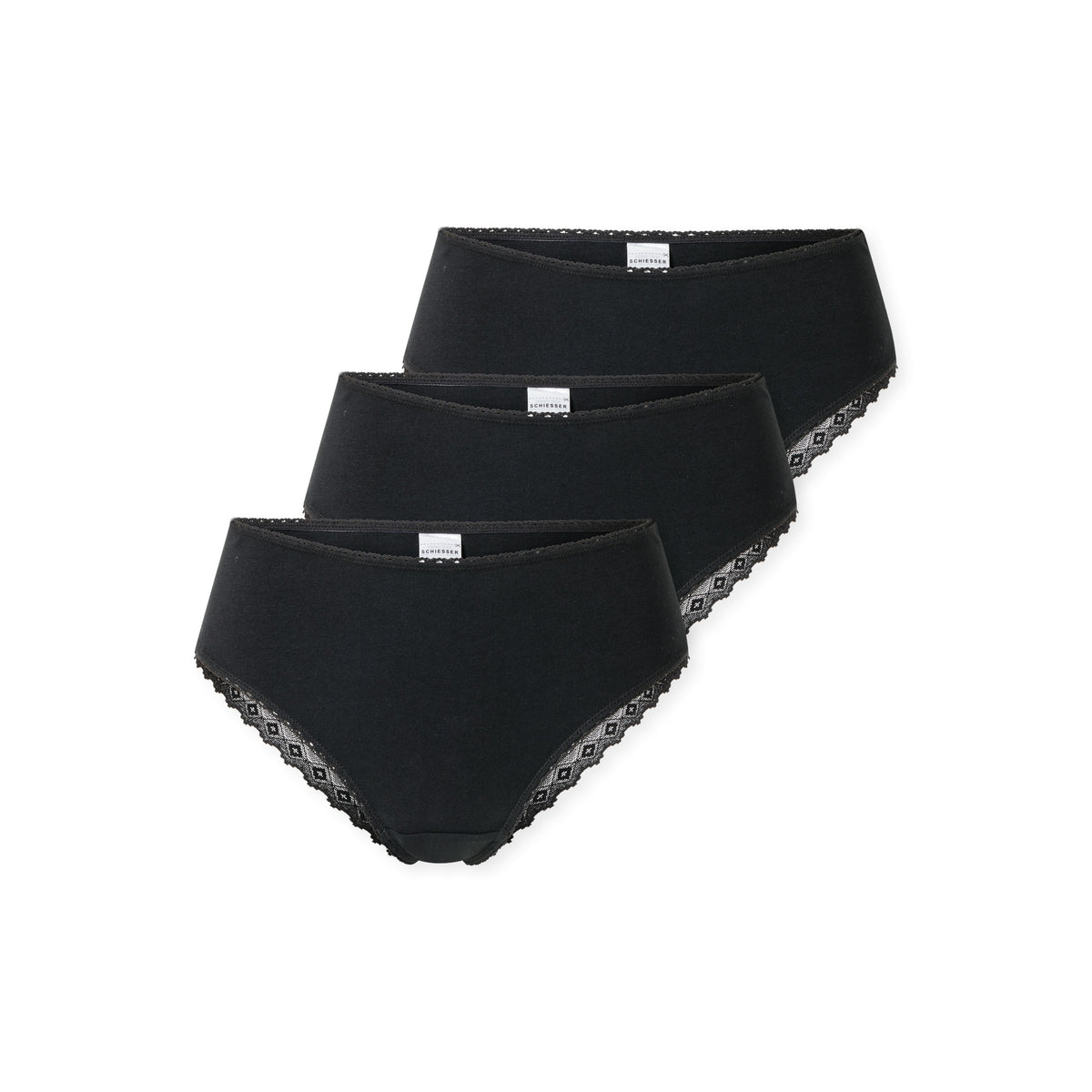 SCHIESSER 3er Pack Brazilian-Slips schwarz Bild 1