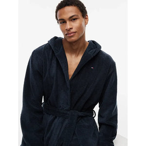Tommy Hilfiger Bademantel mit Kapuze BLUE Bild 6