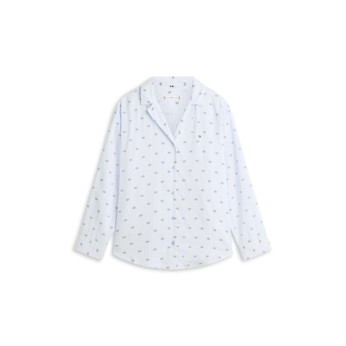Tommy Hilfiger Pyjama Shirt BLUE Bild 1