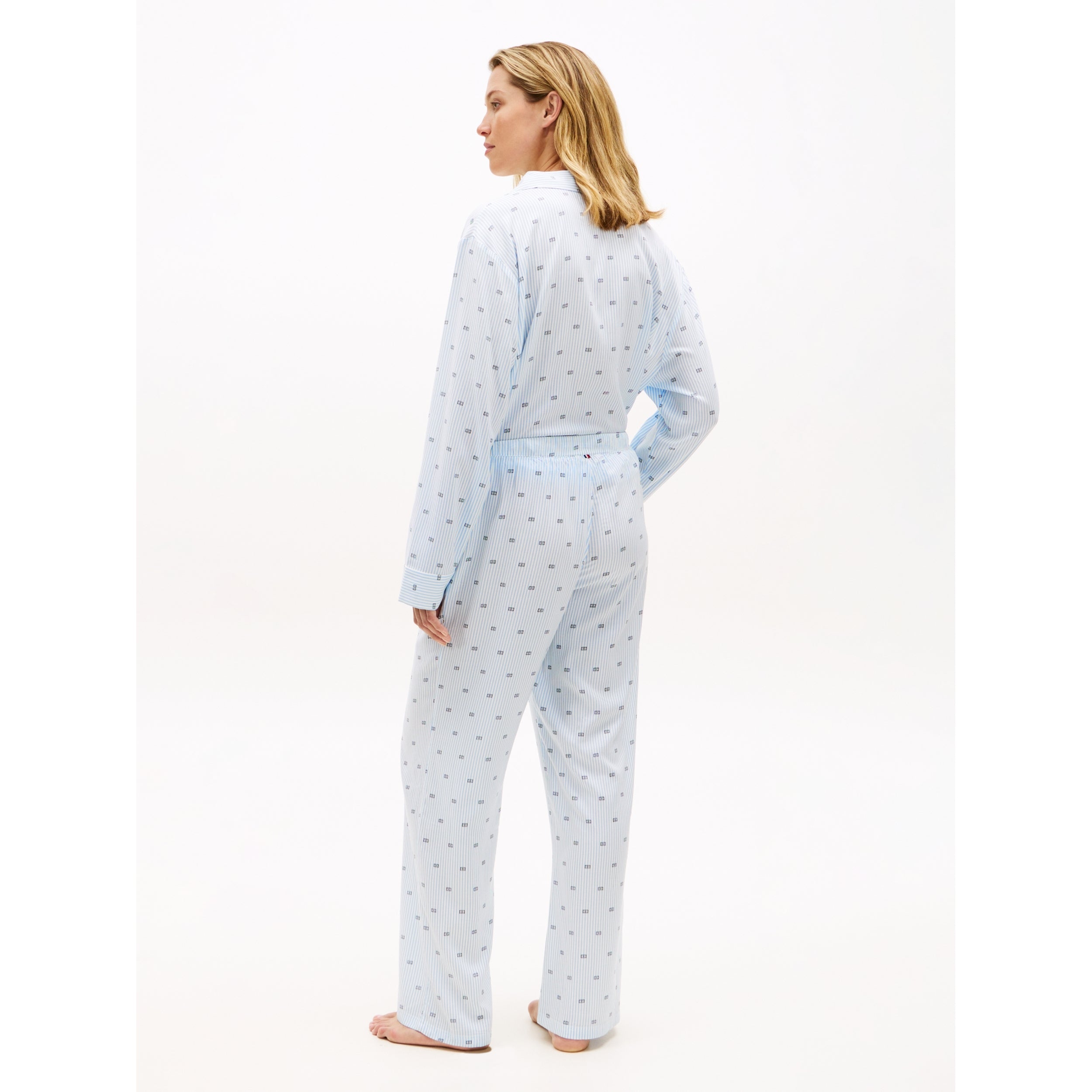Viskose Pyjama Hose BLUE Bild 4