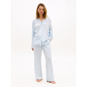 Viskose Pyjama Shirt BLUE Bild 3