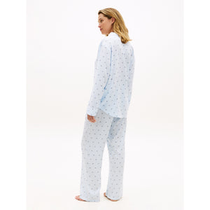 Viskose Pyjama Shirt BLUE Bild 4